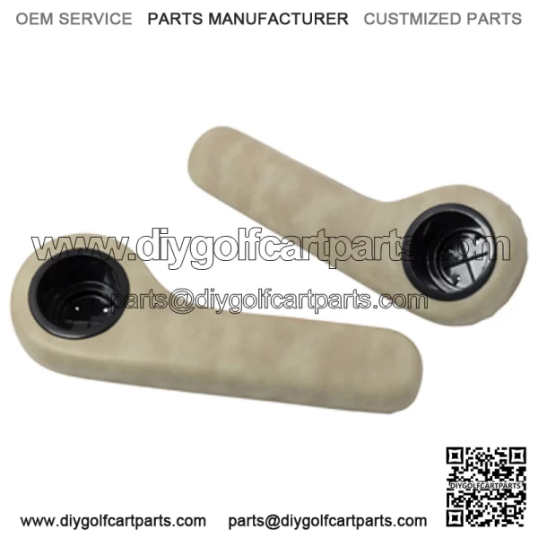 Golf Cart Stone Beige Arm Rest Cushion Cup Holder Club Car EZGO Yamaha - Image 2
