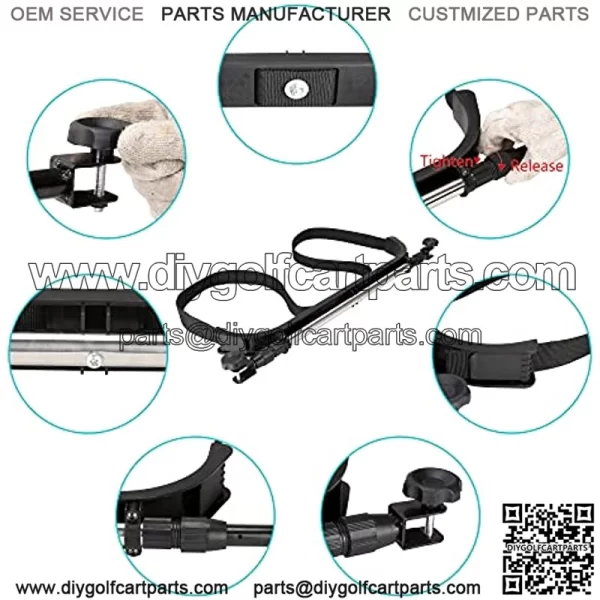 Universal Golf Cart Rear Seat Bag Holder Attachment Bracket for Club Car EZGO Yamaha?? - Image 4