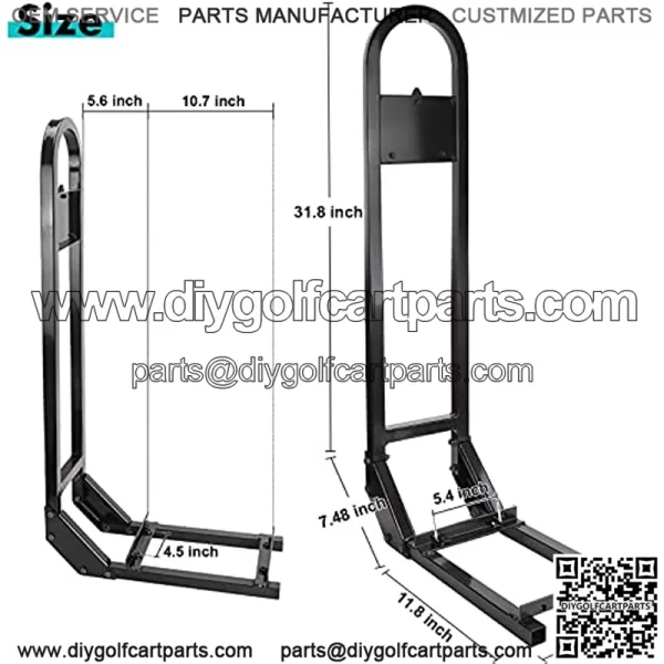 Universal Golf Cart Rear Safety Grab Bar Fits Club Car, EZGO, Yamaha - Image 2