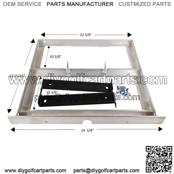 EZGO GOLF CART ALUMINUM BATTERY TRAY & HARDWAE FOR 36/48V TXT/ MEDALIST 1994+