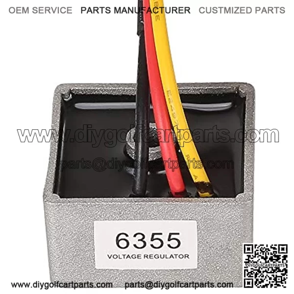Golf Cart Voltage Regulator Rectifier for Club Car DS 1992 Up 4-Cycle Gas & Carryall Models,Replace OEM 1015777 1027101-01 1027112-01,MPN 6355 - Image 3