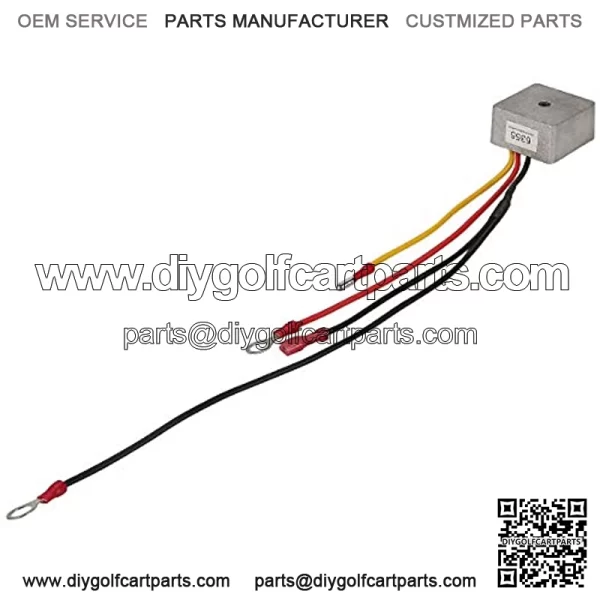 Golf Cart Voltage Regulator Rectifier for Club Car DS 1992 Up 4-Cycle Gas & Carryall Models,Replace OEM 1015777 1027101-01 1027112-01,MPN 6355 - Image 4
