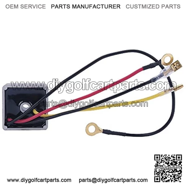 Voltage Regulator Rectifier Fits For Club Car 1015777 102711201 Gas Golf Carts Karts 1992 Up DS Carryall Models 4 Wires Replace 1027101-01 1015777-GC113 New Z114