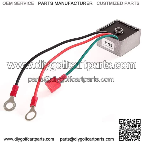 Golf Cart Voltage Regulator Rectifier fit EZGO TXT&RXV 1994-UP Gas,Club Car 1984-1991, Columbia/ParCar 1982-1994,Replace OEM 27739-G01,27739G01,435203