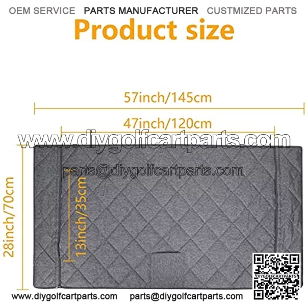 Golf Cart Seat Covers,Heavy Duty Oxford Cloth Golf Cart Seat Blanket Covers for 2-Person Seats Club Car,Comfortable Golf Cart Seat Cushion Cover,Travel Sports Essential Golf Accessories with Pocket - Image 2