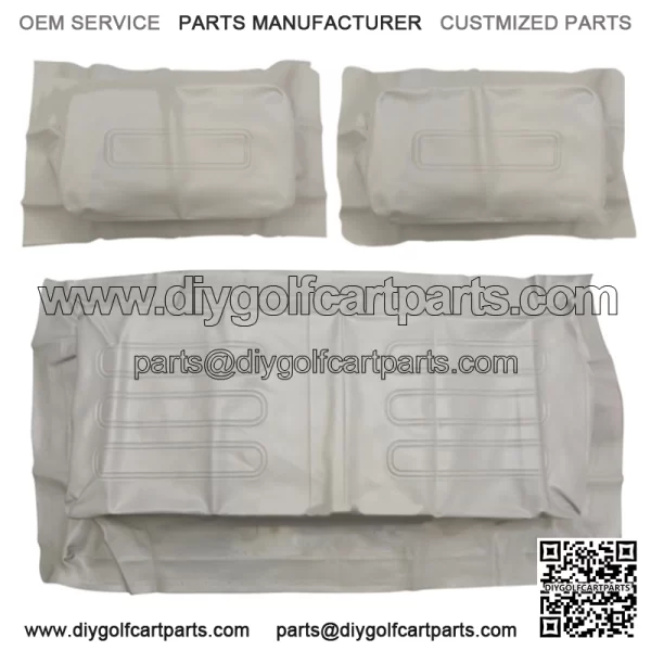 GRAY Factory Vinyl Golf Cart Seat Cover Set - (1982-2000)