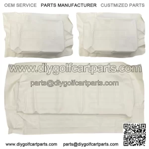 WHITE Factory Vinyl Golf Cart Seat Cover Set - (1982-2000)