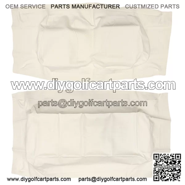 Precedent Beige Factory Vinyl Golf Cart Seat Cover Set (Matches Factory Color)