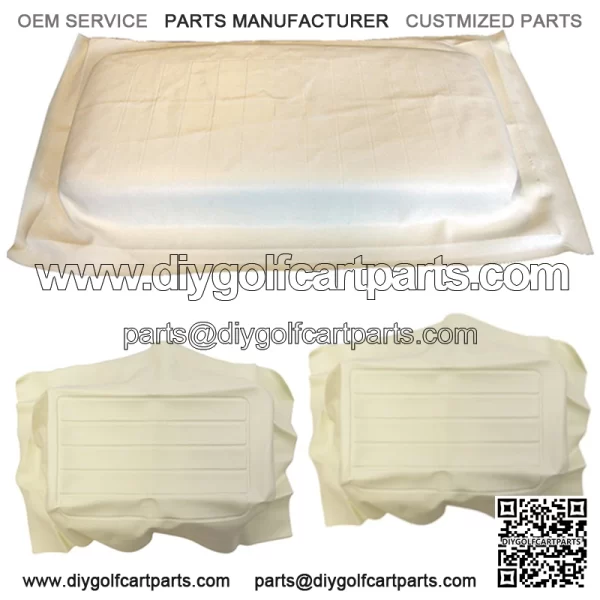 Yamaha G11-G22 IVORY Factory Vinyl Golf Cart Seat Cover Set (Matches Factory Color)