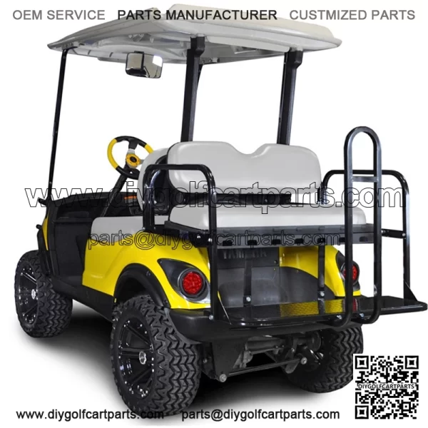 Yamaha 3 Golf Cart Rear Seat - Flip Seat w/ Cargo Bed (Choose Your Color, Fits all Yamaha models)