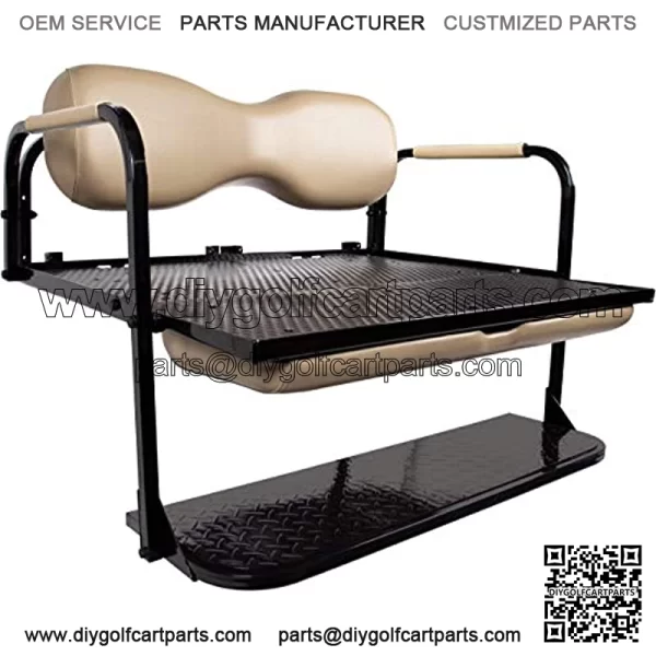 Club Car Precedent Golf Cart Rear Seat Kit ?C Beige - Image 2