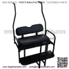 Performance Plus Carts Club Car DS Golf Cart Rear Back Seat Kit for 2000.5 - Up - Black - Image 3