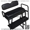 Performance Plus Carts Club Car Precedent Golf Cart Rear Back Seat Kit - Factory Black - Image 2