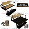 Performance Plus Carts Club Car DS Golf Cart Folding Rear Back Seat Kit - Buff