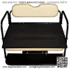 Performance Plus Carts Precedent Golf Cart Flip Folding Rear Back Seat Kit - Buff Cushions - Image 3