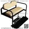 Performance Plus Carts Precedent Golf Cart Flip Folding Rear Back Seat Kit - Buff Cushions - Image 4