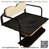 Performance Plus Carts Precedent Golf Cart Flip Folding Rear Back Seat Kit - Buff Cushions - Image 5