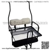 Performance Plus Carts Club Car DS Golf Cart Rear Flip Back Seat Kit for 2000.5 - Up Factory Buff - Image 3