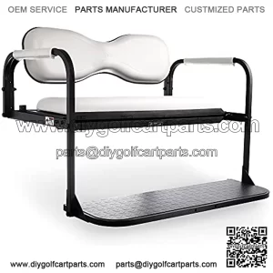 Flip4 EZGO TXT & TXT48 1995+ Golf Cart Rear Seat Kit ?C White