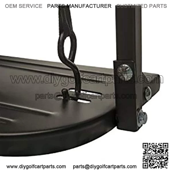 Yamaha G2 & G9 Gas/Electric Golf Cart Flip Folding Rear Back Seat Kit - Black - Image 5