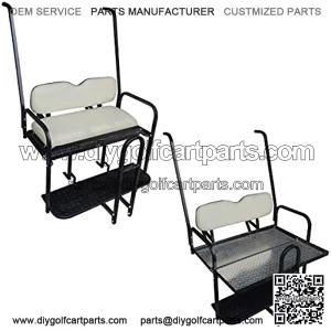 Performance Plus Carts Yamaha G14-G22 Golf Cart Rear Flip Back Seat Kit - Factory Ivory