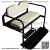 Performance Plus Carts Yamaha Drive2 Golf Cart Flip Folding Rear Back Seat Kit - Stone Grey Cushions - Image 2