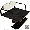 Performance Plus Carts Yamaha Drive2 Golf Cart Flip Folding Rear Back Seat Kit - Stone Grey Cushions - Image 3