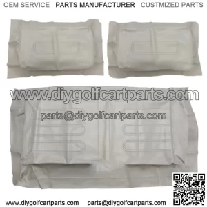 Club Car DS GRAY Factory Vinyl Golf Cart Seat Cover Set - (1982-2000)