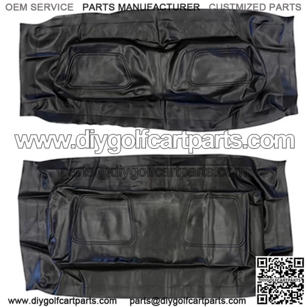 Club Car DS BLACK Factory Vinyl Golf Cart Seat Cover Set - (2000-2013)