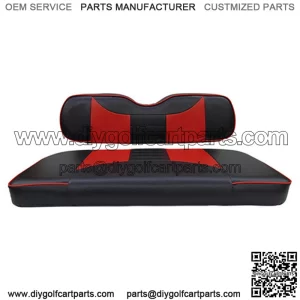 EZGO TXT / RXV Seat Covers - Rally Front Seats - Black/Red