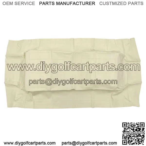 Yamaha G2 thru G9 Golf Cart Seat Covers, Factory Replacement Seat BOTTOM Cover - IVORY