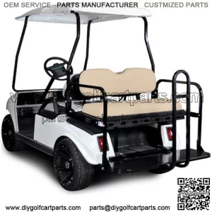 Club Car Mach3 Rear Seat - Flip Seat w/ Cargo Bed (Choose Your Color, Fits all Club Car Models)