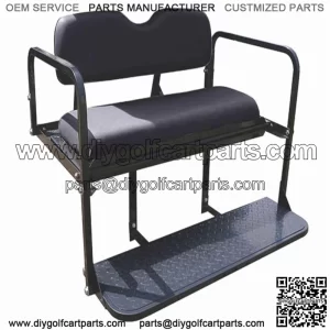 Rear Seat Kit- Black for EZGO RXV Golf Carts 2008-2015
