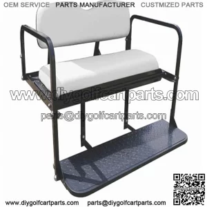Rear Seat Kit- White for EZGO TXT Golf Carts 1995+