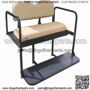 Rear Seat Kit- Tan for Club Car DS Golf Carts 1982+