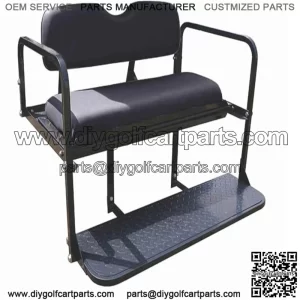 Rear Seat Kit- Black for EZGO TXT Golf Carts 1995+