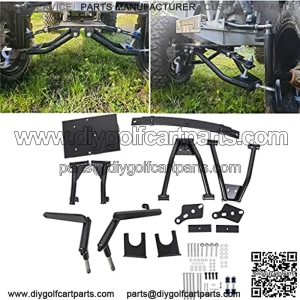 Double A-Arm Golf Cart Lift Kit 6 INCH Compatible with 1982-2003 Club Car DS Gas & Electric Golf Carts