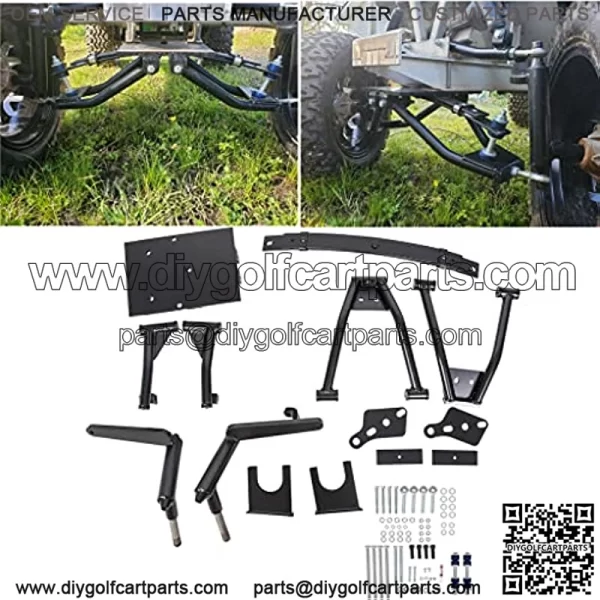 Double A-Arm Golf Cart Lift Kit 6 INCH Compatible with 1982-2003 Club Car DS Gas & Electric Golf Carts
