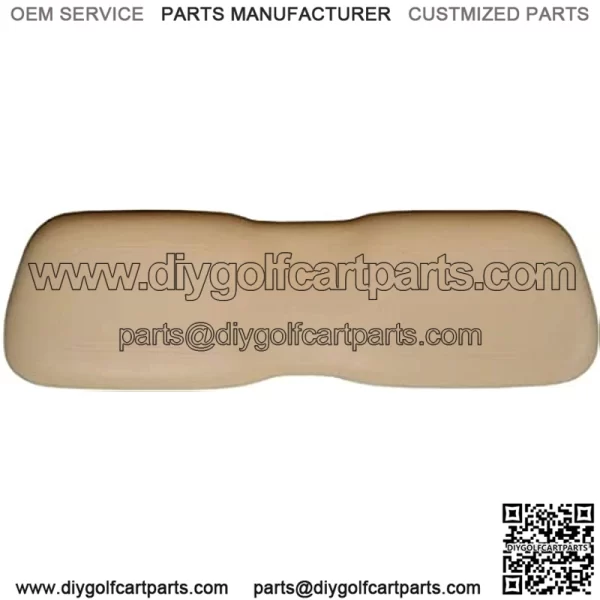 Golf Cart Front Seat Lean Back Cushion Front Seat Bottom Cushion, Tan/Black/Beige/Sand Stone Color for Club Car DS 2000.5+, EZGO TXT 1993+/RXV 2008 - Image 5