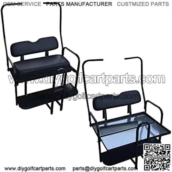 Rear Flip Seat for Club Car DS Golf Cart 1982-2000 Model