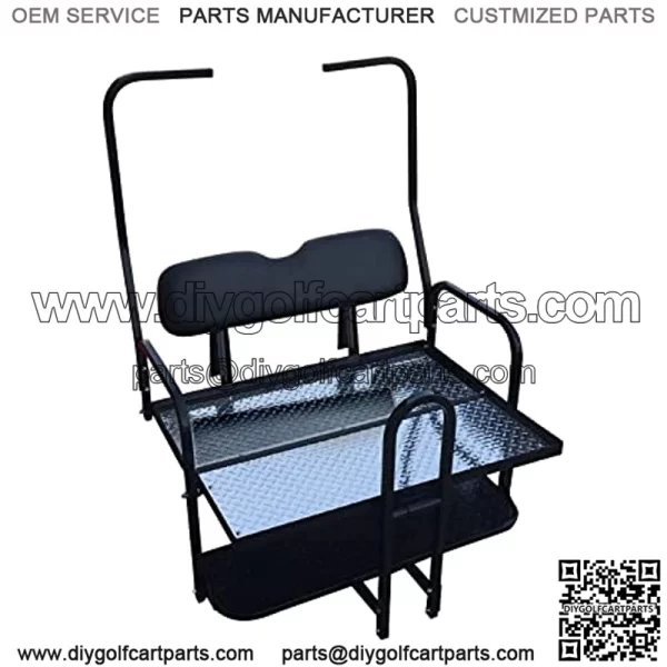 Rear Flip Seat for Club Car DS Golf Cart 1982-2000 Model - Image 2