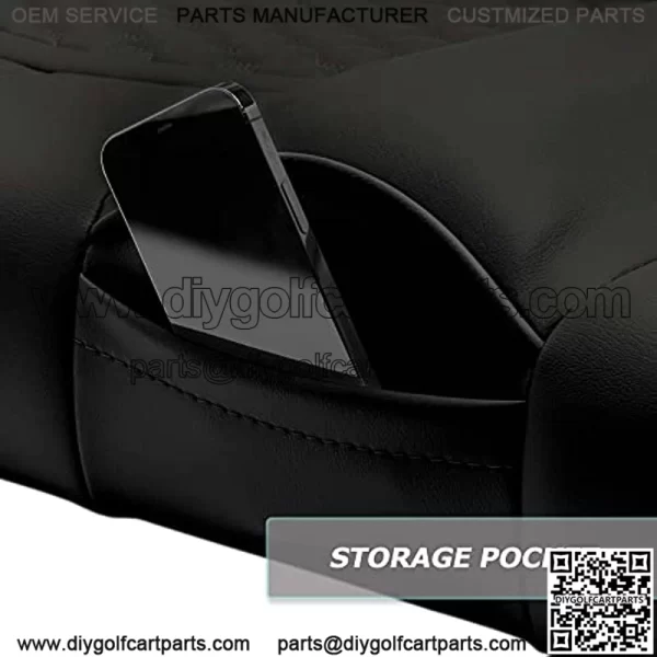 MODZ? FS1 Custom Golf Cart Front Seat for EZGO TXT - [1995-Up] - Black Base - No Pattern - Image 5