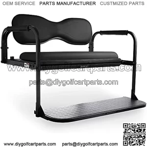 MODZ? Flip4 Club Car DS Golf Cart Rear Seat Kit ?C Black