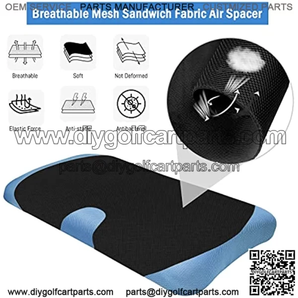Golf Cart Seat Covers Set Fit for Club Car DS Precedent & Yamaha, Seat Cover Keeps Warm Perfect for Winter Golf in Cold Weather Washable Polyester - Image 3