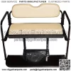 Performance Plus Carts Club Car Precedent Golf Cart Flip Folding Rear Back Seat Kit - Buff Cushions - Image 2