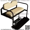 Performance Plus Carts Club Car Precedent Golf Cart Flip Folding Rear Back Seat Kit - Buff Cushions - Image 4