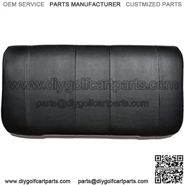 GOLF BALL DIVERS - EZGO TXT Golf Cart Seat Cover Replacement - for Front or Rear Bench Seat - Premium Marine Vinyl - 5 Panel Stitching - Easy to Install - Two-Tone Golf Cart Seat Covers - Black - Image 3