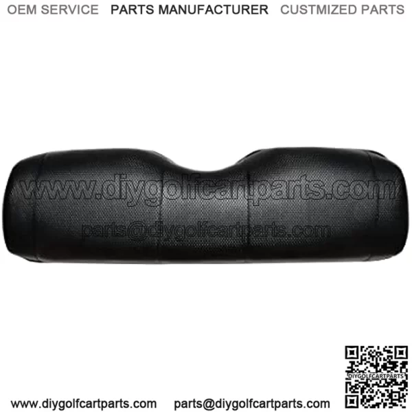 GOLF BALL DIVERS - EZGO TXT Golf Cart Seat Cover Replacement - for Front or Rear Bench Seat - Premium Marine Vinyl - 5 Panel Stitching - Easy to Install - Two-Tone Golf Cart Seat Covers - Black - Image 4