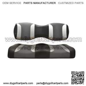 Golf Cart Rear Seat Covers for Genesis 250/300 - Black/Gray