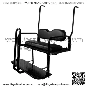 ProFX Rear Seat Kit with Grab Bar for Yamaha G14/G16/G19/G22 Golf Cart - Black